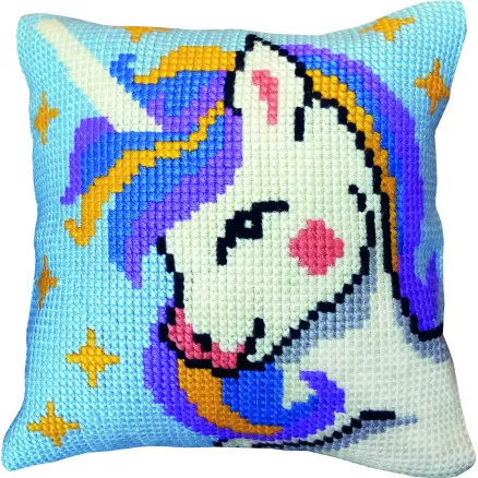 Permin Stickset Einhorn Leinwand m/Garn 35x35cm